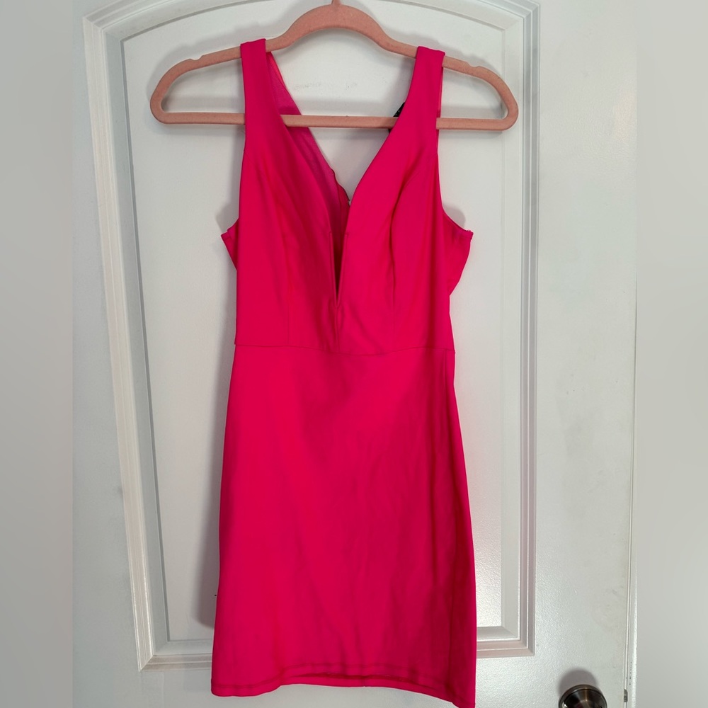 Pink mini dress
